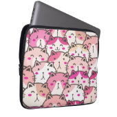 Cat Pattern Funny farbenfrohe Haustiere Tiere Laptopschutzhülle (Vorne Rechts)