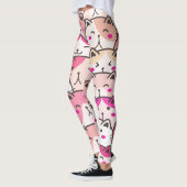 Cat Pattern Funny farbenfrohe Haustiere Tiere Leggings (Links)