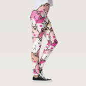 Cat Pattern Funny farbenfrohe Haustiere Tiere Leggings (Rechts)