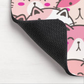 Cat Pattern Funny farbenfrohe Haustiere Tiere Mousepad (Ecke)