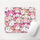 Cat Pattern Funny farbenfrohe Haustiere Tiere Mousepad (Mit Mouse)