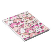 Cat Pattern Funny farbenfrohe Haustiere Tiere Notizblock (angewinkelt)
