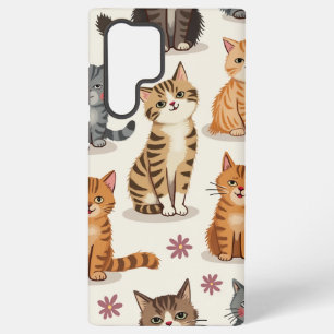 Cat Pattern Galaxy Case Samsung Galaxy Hülle