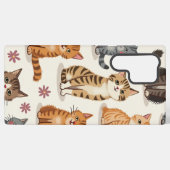 Cat Pattern Galaxy Case Samsung Galaxy Hülle (Rückseite (Horizontal))