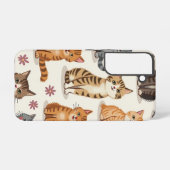 Cat Pattern Galaxy Case Samsung Galaxy Hülle (Rückseite (Horizontal))