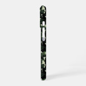 Cat Pattern Green Camouflage iPhone 16 Hülle (Linke Seite)
