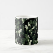 Cat Pattern Green Camouflage Kaffeetasse (Mittel)