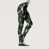 Cat Pattern Green Camouflage Leggings (Rechts)