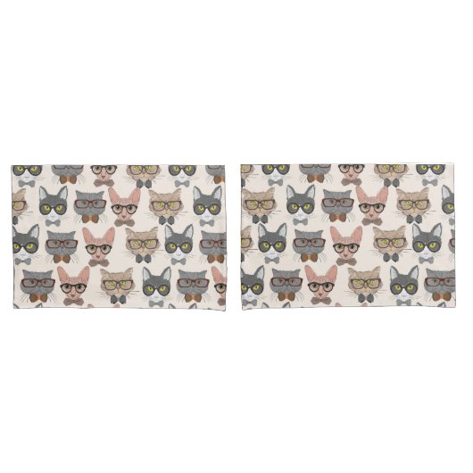 Cat Pattern Kissenbezug (Vorderseite-Set)