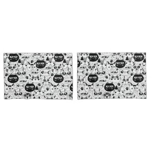 Cat Pattern Kissenbezug