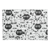 Cat Pattern Kissenbezug (Vorderseite-Links)