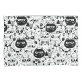 Cat Pattern Kissenbezug (Vorderseite-Rechts)