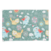 Cat Pattern Kissenbezug (Vorderseite-Rechts)