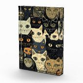 Cat Pattern Künstlerisch Fotoblock (Rechts)