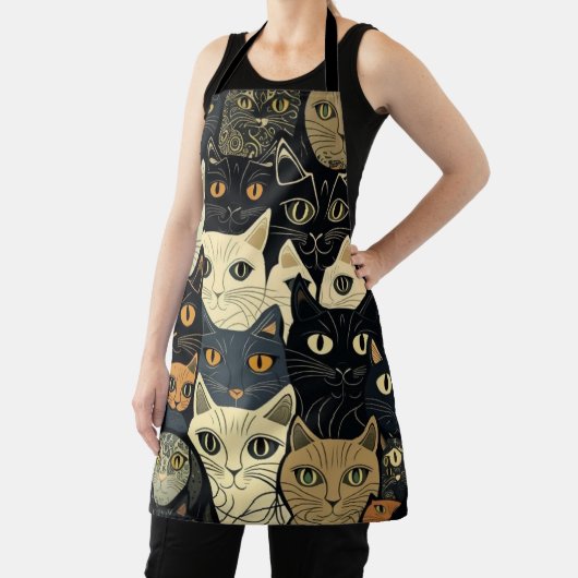 Cat Pattern Künstlerisch Schürze (InSitu)