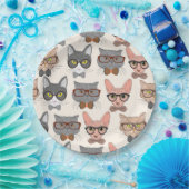Cat Pattern Pappteller (Party)