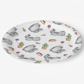 Cat Pattern Pappteller (Schrägansicht)
