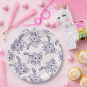 Cat Pattern Pappteller (Party)
