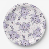 Cat Pattern Pappteller (Vorderseite)