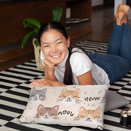 Cat Pattern Pillowcase Kissenbezug