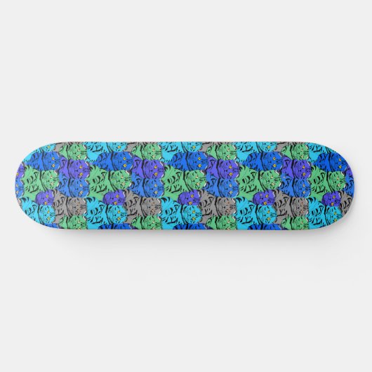 Cat Pattern Skateboard (Horizontal)