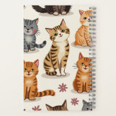Cat Pattern Square Notepad Notizblock (Rückseite)