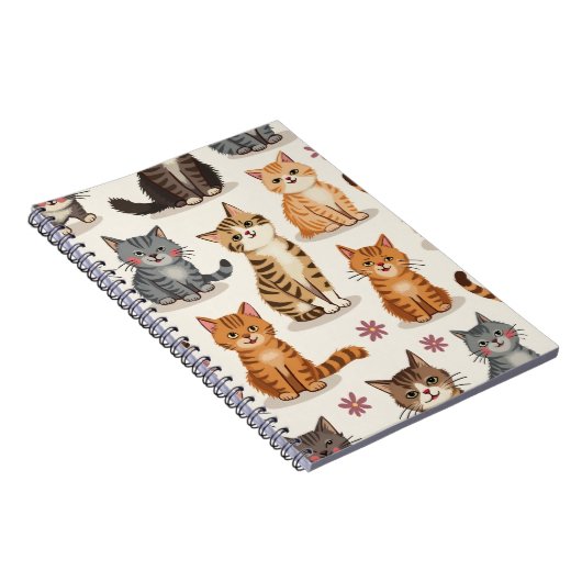 Cat Pattern Square Notepad Notizblock (Rechte Seite)