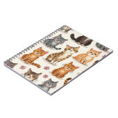Cat Pattern Square Notepad Notizblock (Linke Seite)