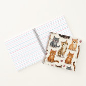 Cat Pattern Square Notepad Notizblock (Innenseite)