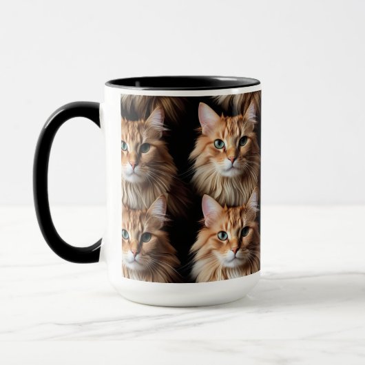 Cat Pattern-Tasse Tasse (Links)