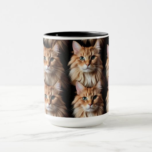 Cat Pattern-Tasse Tasse (Zentrum)