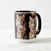Cat Pattern-Tasse Tasse (VorderseiteRechts)