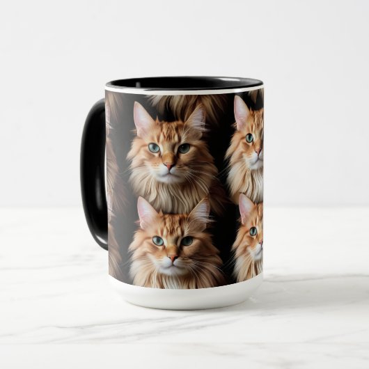 Cat Pattern-Tasse Tasse (Vorderseite Links)