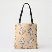 Cat Pattern Tote Bag Tasche (Vorderseite)