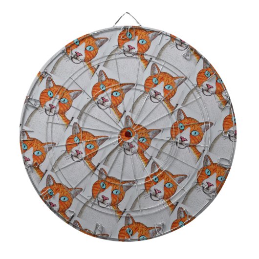Cat patterned Dartboard Dartscheibe (vorne)