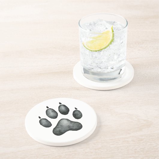 Cat Paw Design Getränkeuntersetzer (Seite)