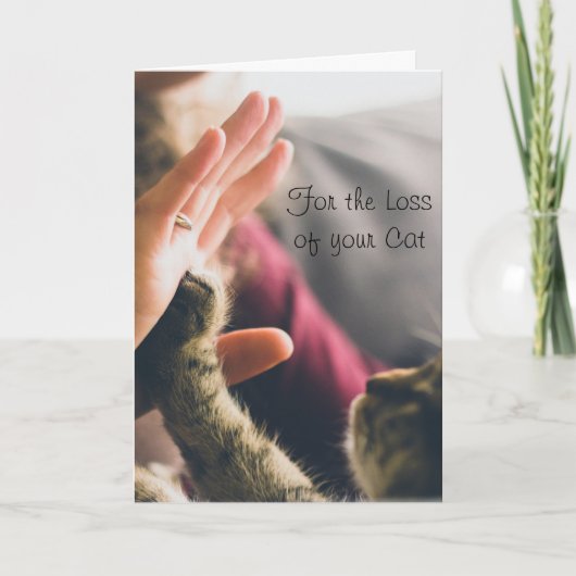 Cat Paw, die fünf Hochglanzarten verleiht Karte (Vorderseite)