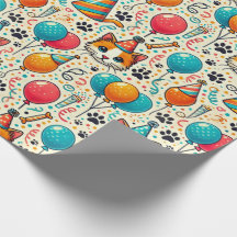 Cat Paw druckt Birthday Wrapping Paper