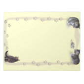 Cat Paw Frame Notizblock (Vorderseite)