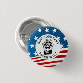 Cat Paw für Harris/Walz Design Button (Vorne & Hinten)