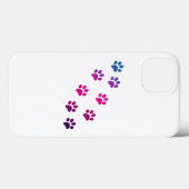 Cat Paw Muster Pink Blau Lila Case-Mate iPhone Hülle (Rückseite (Horizontal))
