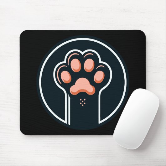 Cat paw on a mouse pad mousepad (Mit Mouse)