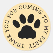 Cat paw print logo stickers for pet animal party (Vorderseite)