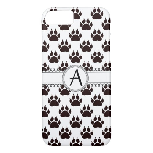 Cat Paw Print Pattern Case-Mate iPhone Hülle (Rückseite)