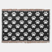 Cat Paw Print Pattern Decke (Vorderseite)