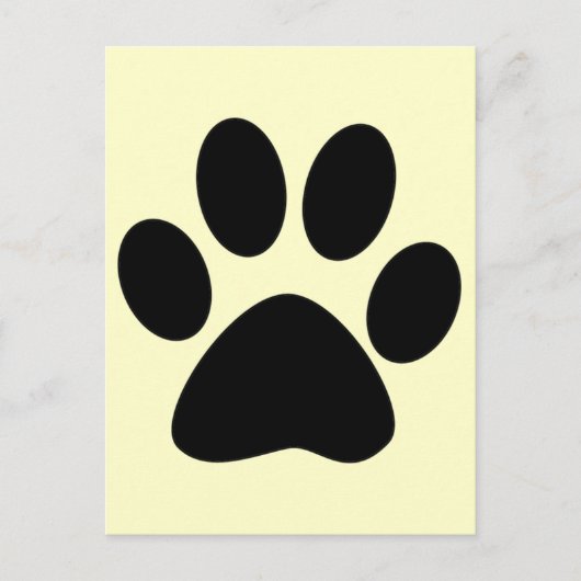 Cat Paw Print Postkarte (Vorderseite)