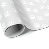 Cat Paw Print Wrapping Paper Geschenkpapier (Rolleneckpunkt)