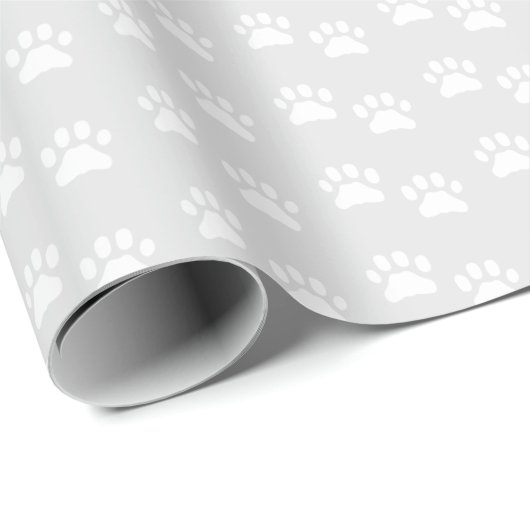 Cat Paw Print Wrapping Paper Geschenkpapier (Rolleneckpunkt)
