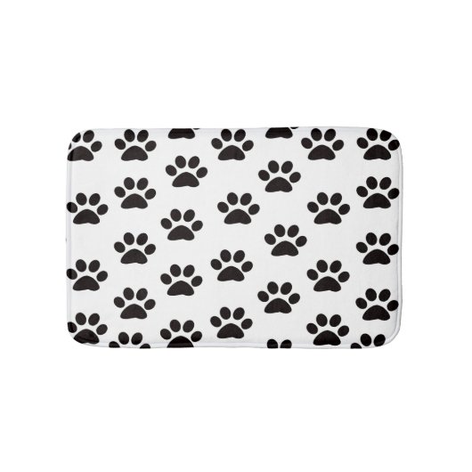 Cat Paw Prints Bath Mat Badematte (Vorderseite)