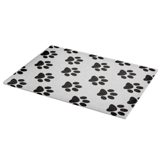 Cat Paw Prints Cutting Board Schneidebrett (Ecke)